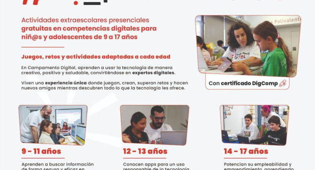 Campamento digital para niñ@s y adolescentes de 9 a 17 años